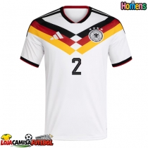 Camisa de Futebol Alemanha Antonio Rudiger #2 Equipamento Principal Mundo 2026 Manga Curta